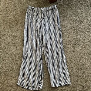 Blue Striped linens